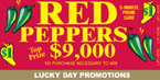 Red Peppers Sweepstakes Phone Card